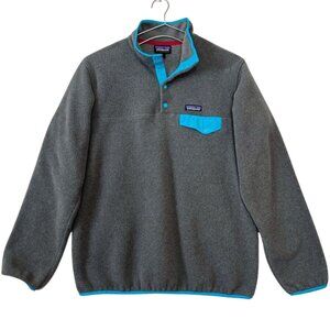 Patagonia Synchilla Snap-T Pullover Womens Size Large Gray